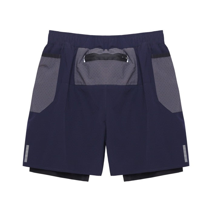 Lightning Running Shorts 2in1 - Navy / Grey