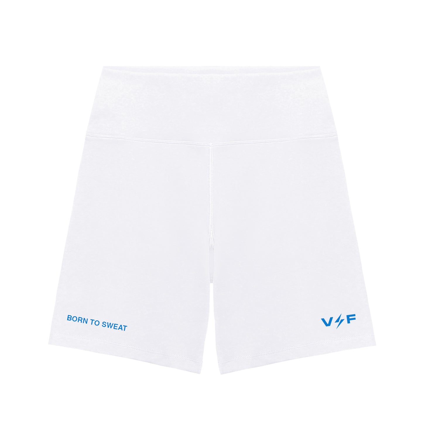 PSR011 x Voltandfast - Women's High-Waisted Short Leggings 7 Inch - White