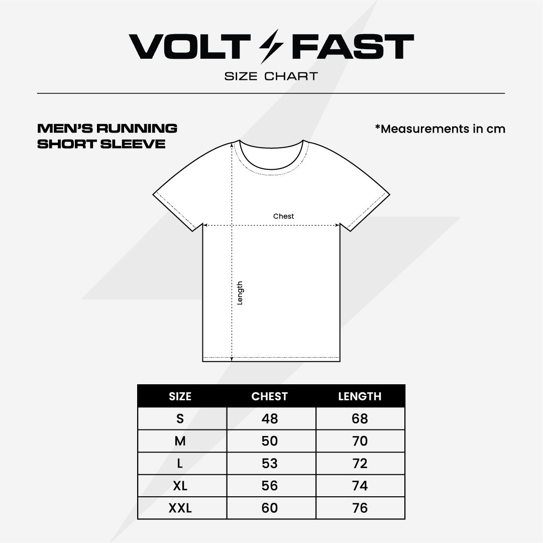 Voltandfast Men's Buzz Running Jersey - Black