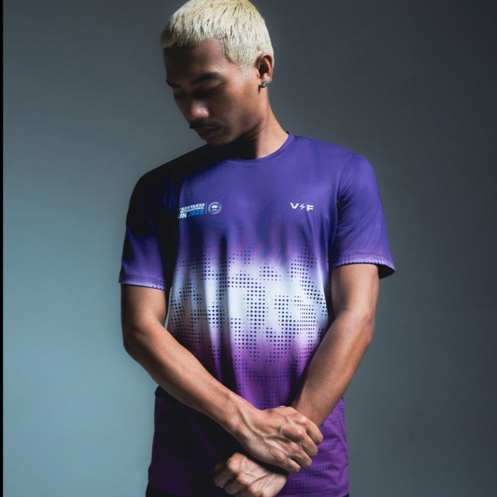 AIR25 VOLTANDFAST- Men's Storm Running Jersey - Purple Blue