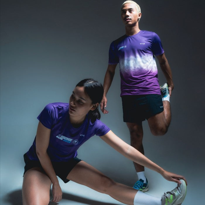 AIR25 VOLTANDFAST- Men's Storm Running Jersey - Purple Blue