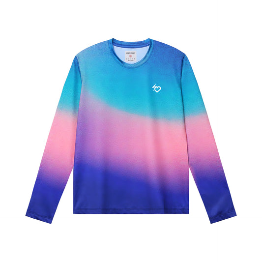 Girls Power Chilton Long Sleeve - Gradient Green/Pink