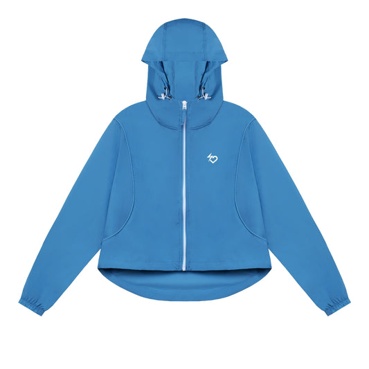 Girl Power Graft Boxy Running Jacket - Turqoise