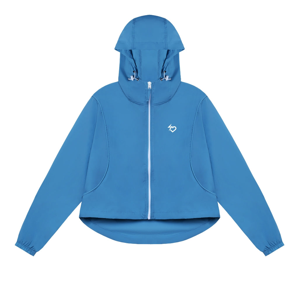 Girl Power Graft Boxy Running Jacket - Turqoise