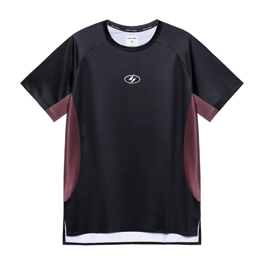 Voltandfast Men's Mesh Running Jersey - Black / Brown