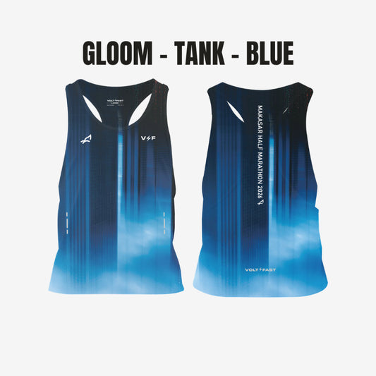 VOLTANDFAST X MHM26 MEN'S GLOM RUNNING TANK - BLUE/BLACK