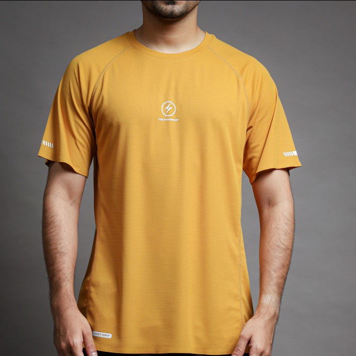 Voltandfast Men's Buzz Running Jersey - Tencel Yellow