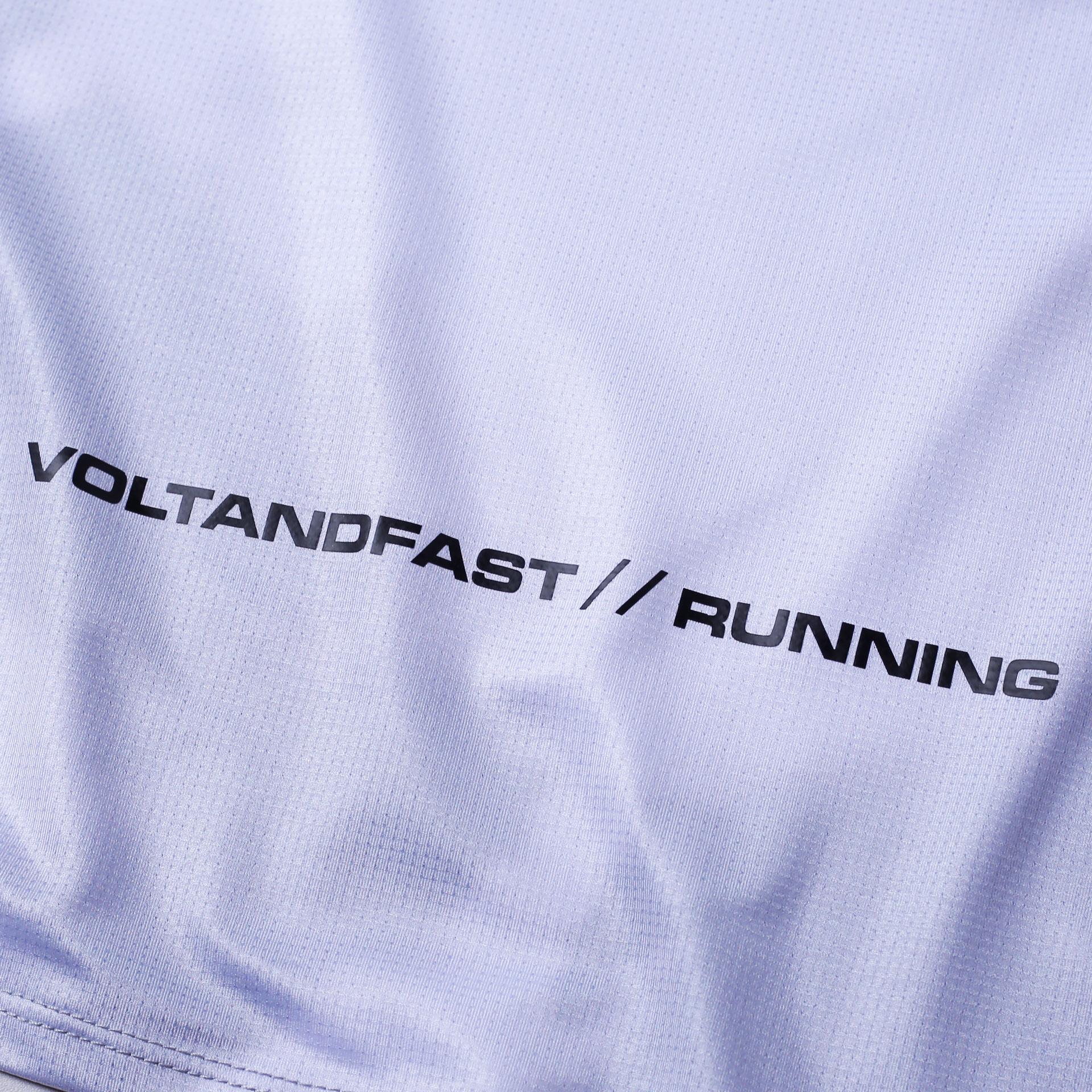Voltandfast Women's Blaze Tie Dye Running Jersey  - Light Grey