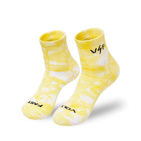 Tie Dye Mid Socks - Yellow