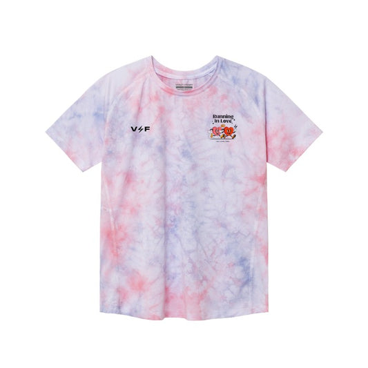 Voltandfast Men's Tie Dye Jersey Running In Love - Pink Blue