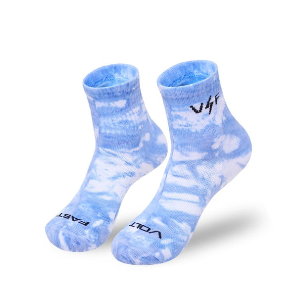 Tie Dye Mid Socks - Blue