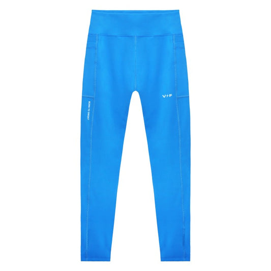 PSR011 x Voltandfast Women's High-Waisted Full-Length Leggings - Blue