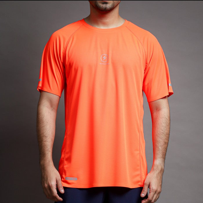 Voltandfast Men's Buzz Running Jersey - ORANGE