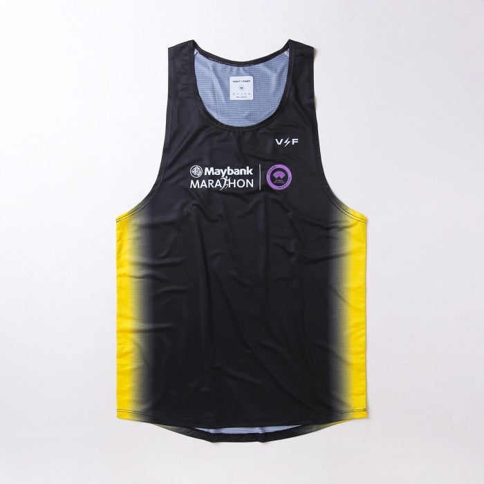 MM24 Voltandfast - Men's Gradient Running Tank - Black/Yellow