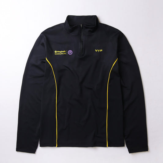 MM24 Voltandfast - Men's Half Zip Pullover - Black/Yellow