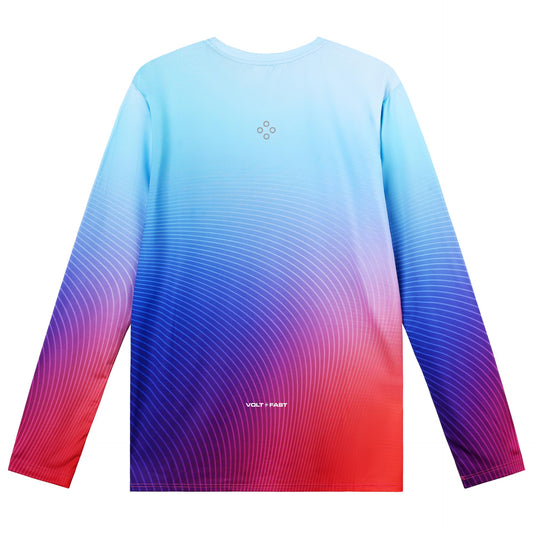 Voltandfast Tide Running Long Sleeve - Gradient Blue