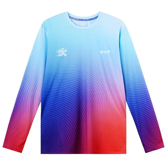 Voltandfast Tide Running Long Sleeve - Gradient Blue