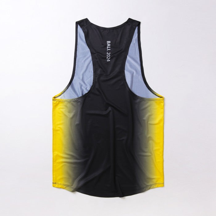 MM24 Voltandfast - Men's Gradient Running Tank - Black/Yellow