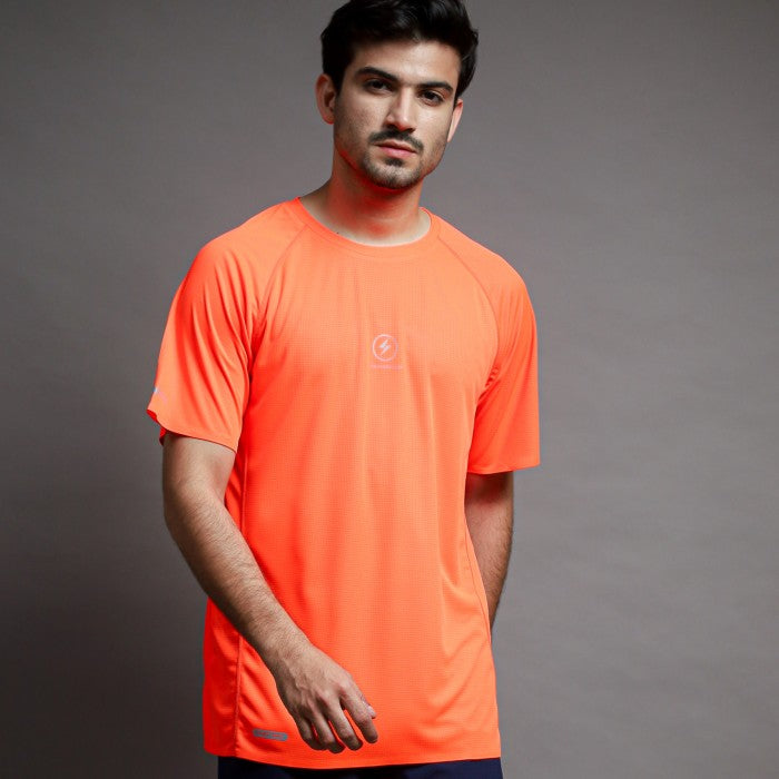 Voltandfast Men's Buzz Running Jersey - ORANGE