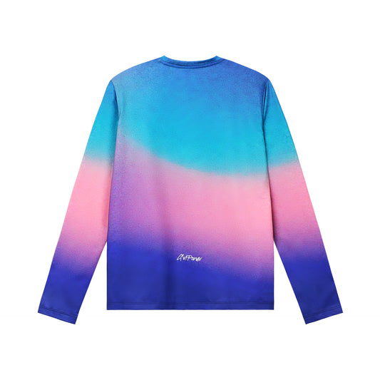 Girls Power Chilton Long Sleeve - Gradient Green/Pink