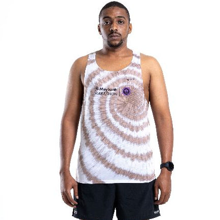 MM25 X VOLTANDFAST  MEN'S TANK SPIRAL  - BROWN