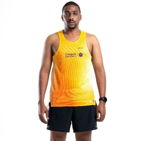 MM25 X VOLTANDFAST MEN'S GRADIENT SUNSET TANK  - YELLOW