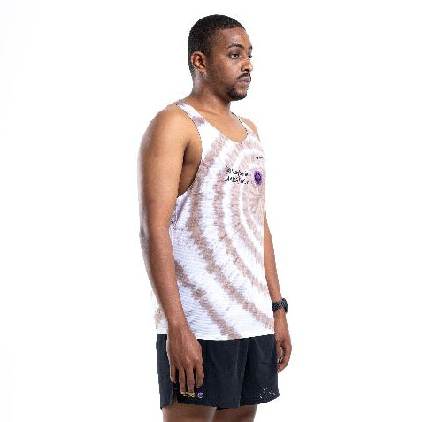 MM25 X VOLTANDFAST  MEN'S TANK SPIRAL  - BROWN