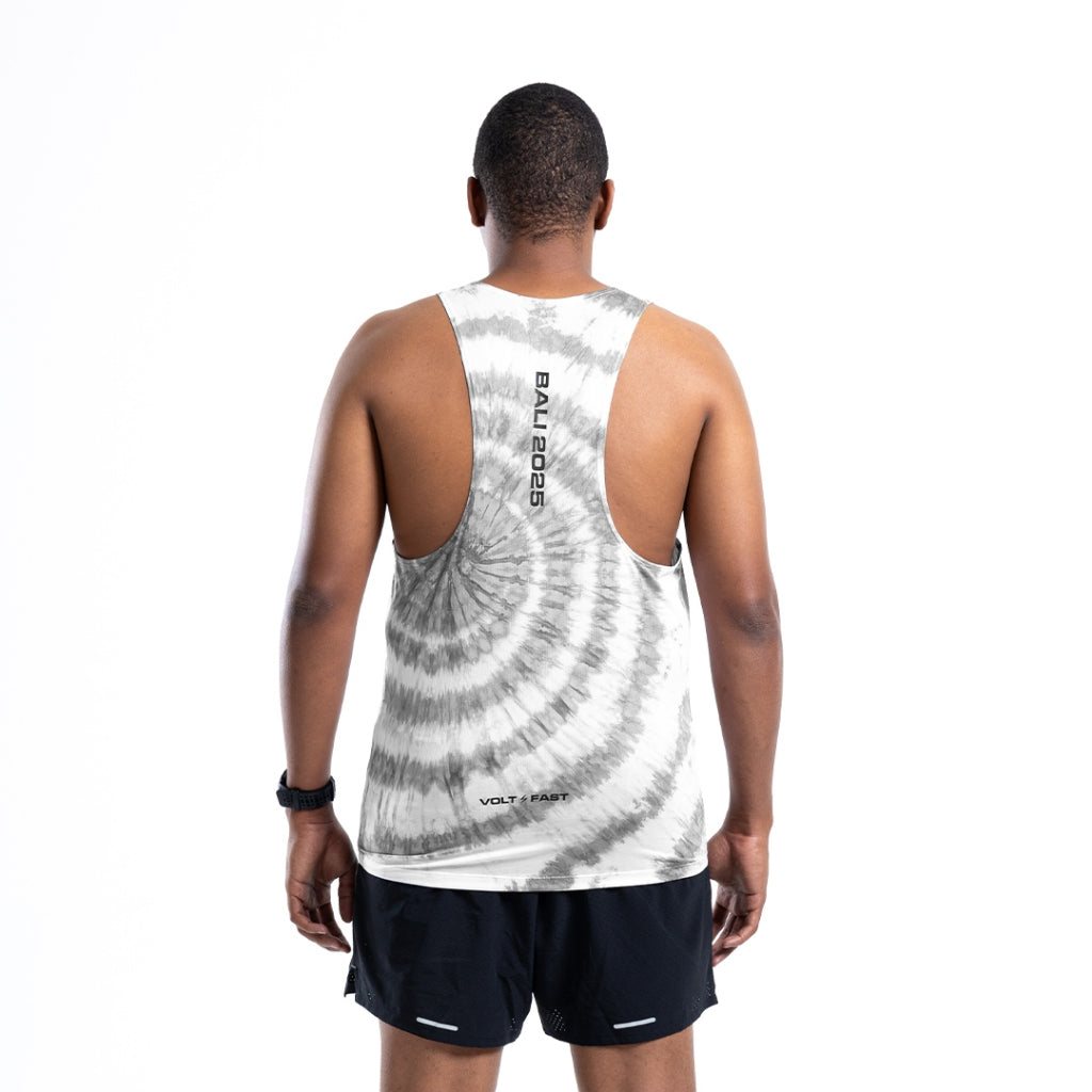 MM25 X VOLTANDFAST  MEN'S TANK SPIRAL  - GREY