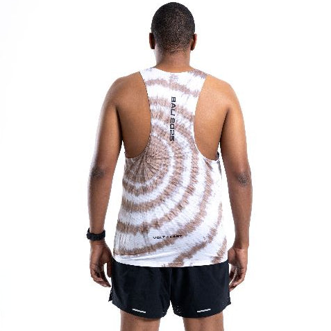 MM25 X VOLTANDFAST  MEN'S TANK SPIRAL  - BROWN