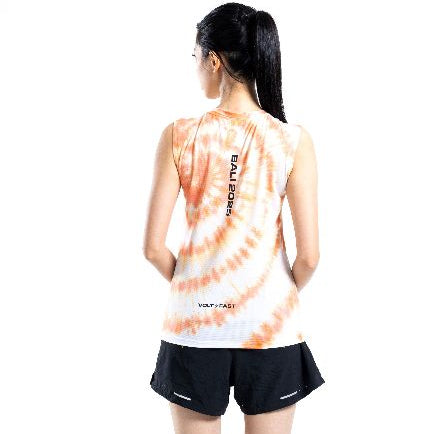 MM25 X VOLTANDFAST  WOMEN'S TANK SPIRAL  - ORANGE