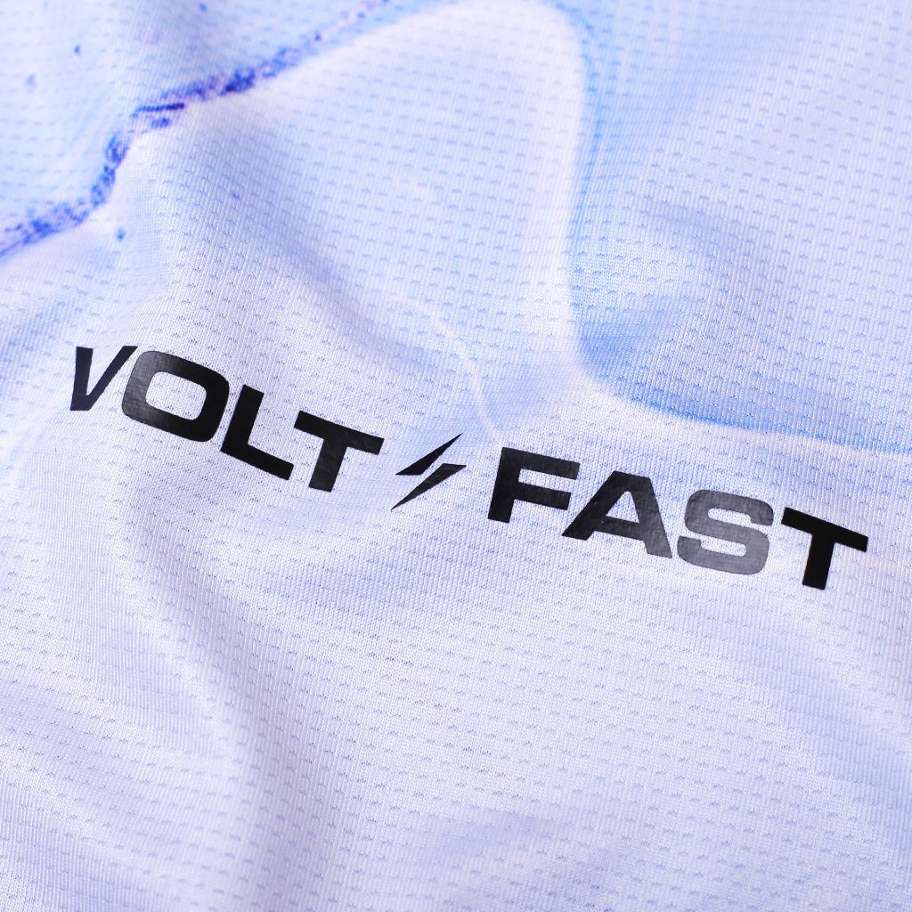 Women's Lightning Crop Top Tie Dye Series V1 - Marble Purple