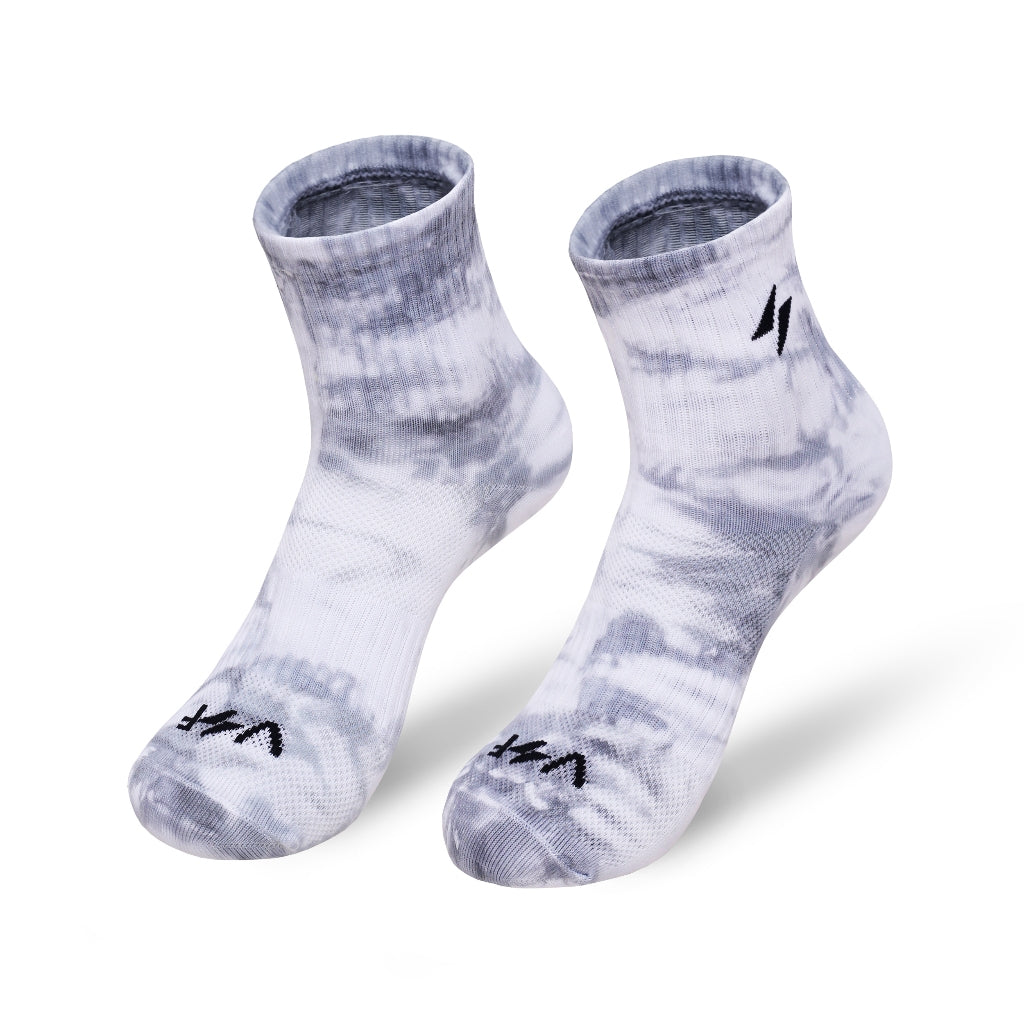 Voltandfast Tie Dye Mid Socks - Light Grey
