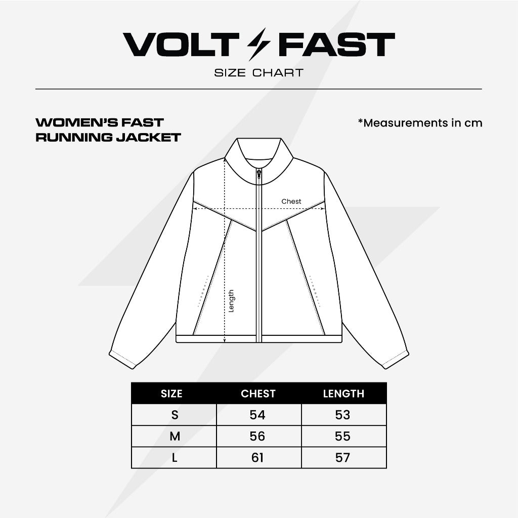 Voltandfast Women's Fast Running Jacket - White