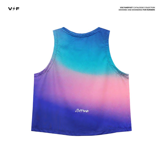 Girls Power Chilton Sleeveless - Gradient Green/Pink