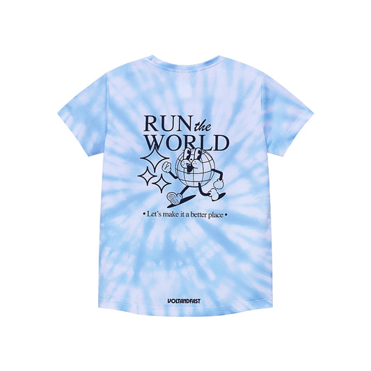 Voltandfast Women's Run the World Running Jersey - Blue