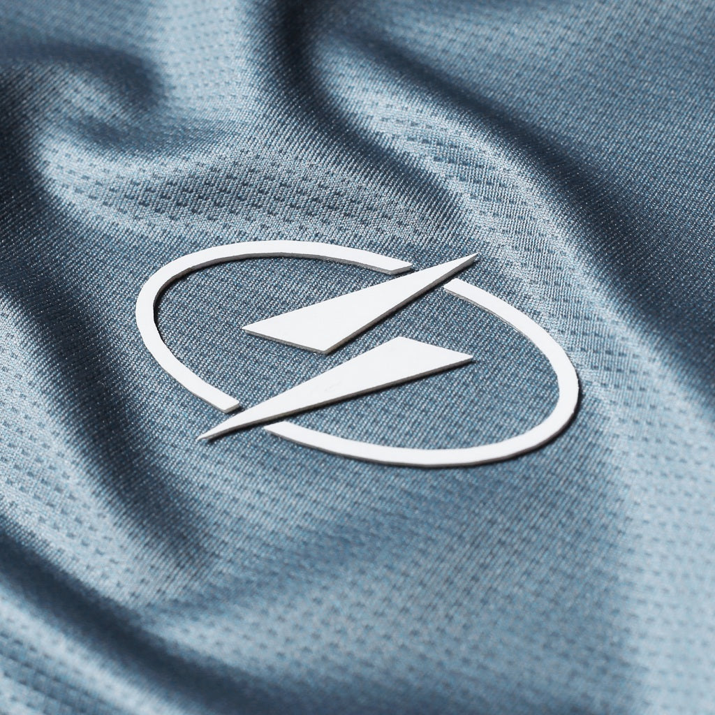 Voltandfast Men's Mesh Running Jersey - Stone Blue