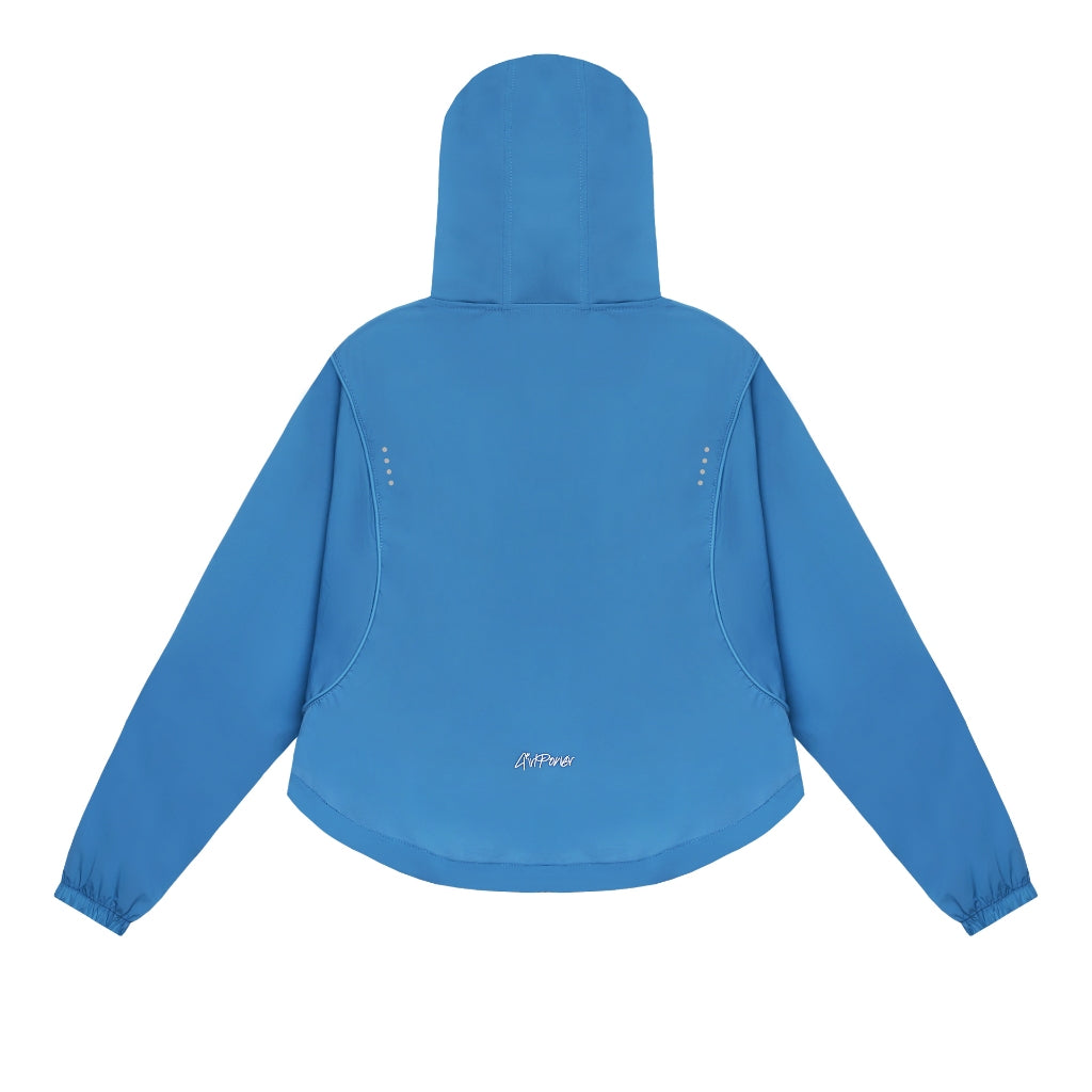 Girl Power Graft Boxy Running Jacket - Turqoise