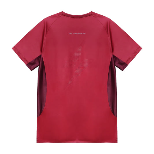 Voltandfast Men's Mesh Running Jersey - Maroon