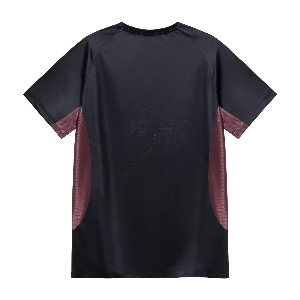 Voltandfast Men's Mesh Running Jersey - Black / Brown