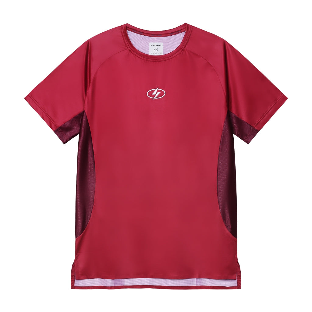 Voltandfast Men's Mesh Running Jersey - Maroon