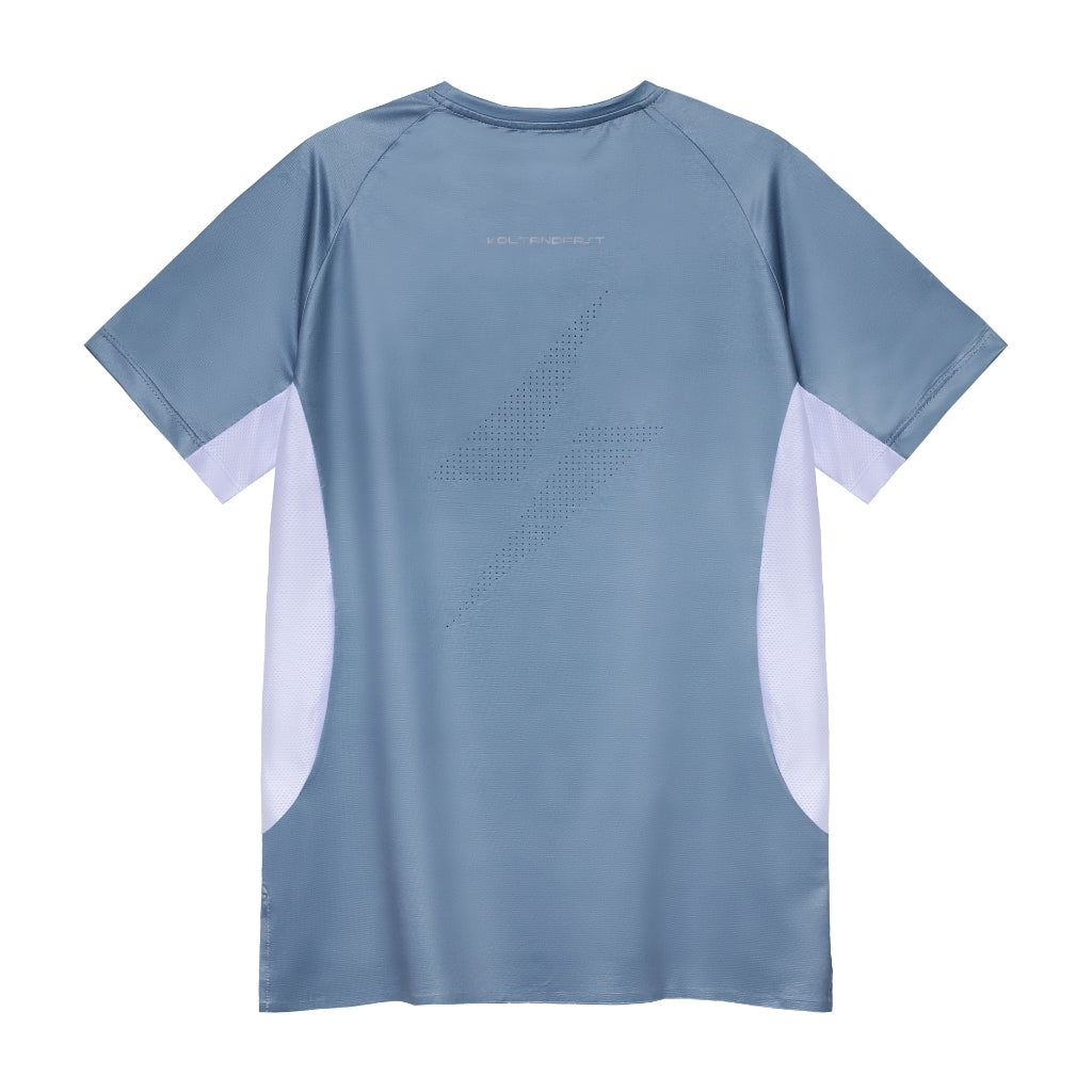 Voltandfast Men's Mesh Running Jersey - Stone Blue