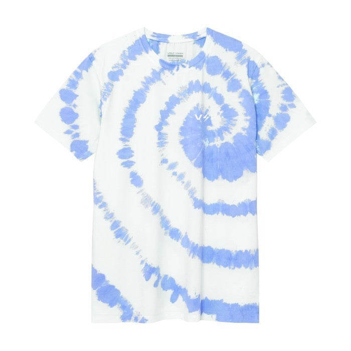 Voltandfast Men's Lightning Jersey Tie Dye Spiral - Blue