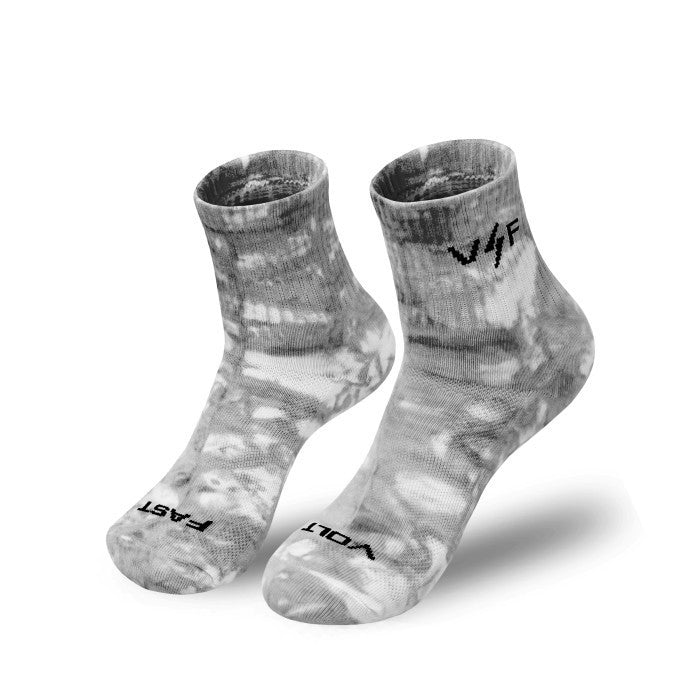 Voltandfast Tie Dye Mid Socks - Grey