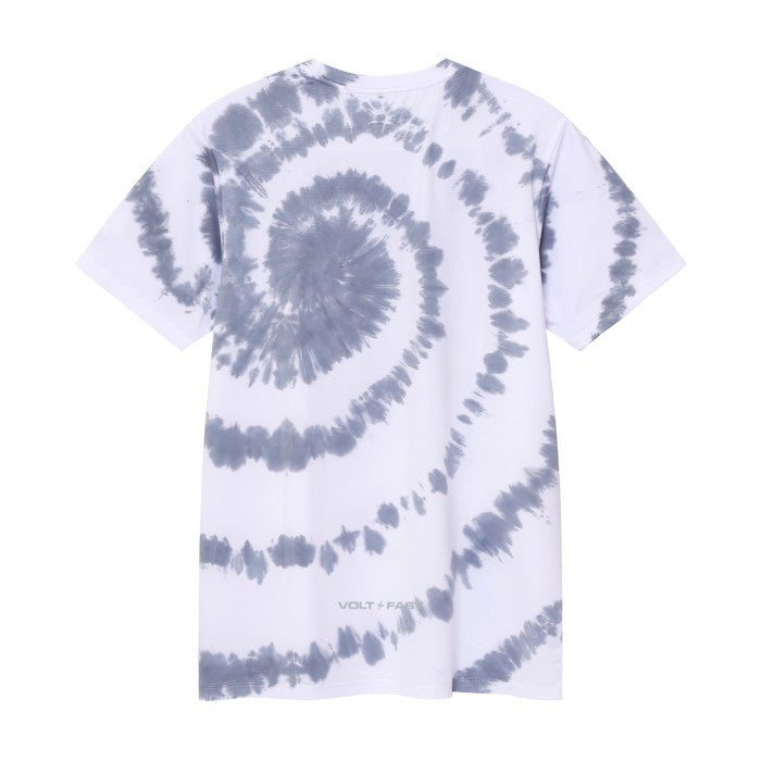 Men's Lightning Jersey Tie Dye Spiral - Grey / White