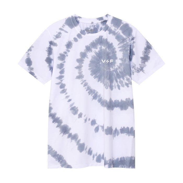 Men's Lightning Jersey Tie Dye Spiral - Grey / White