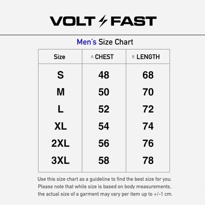 Voltandfast Men's Fuse Running Jersey - Blue Sky