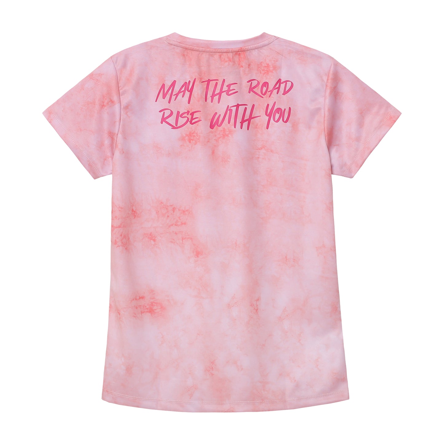 Women's Runner's High Zone Running Jersey - Tie Dye Pink