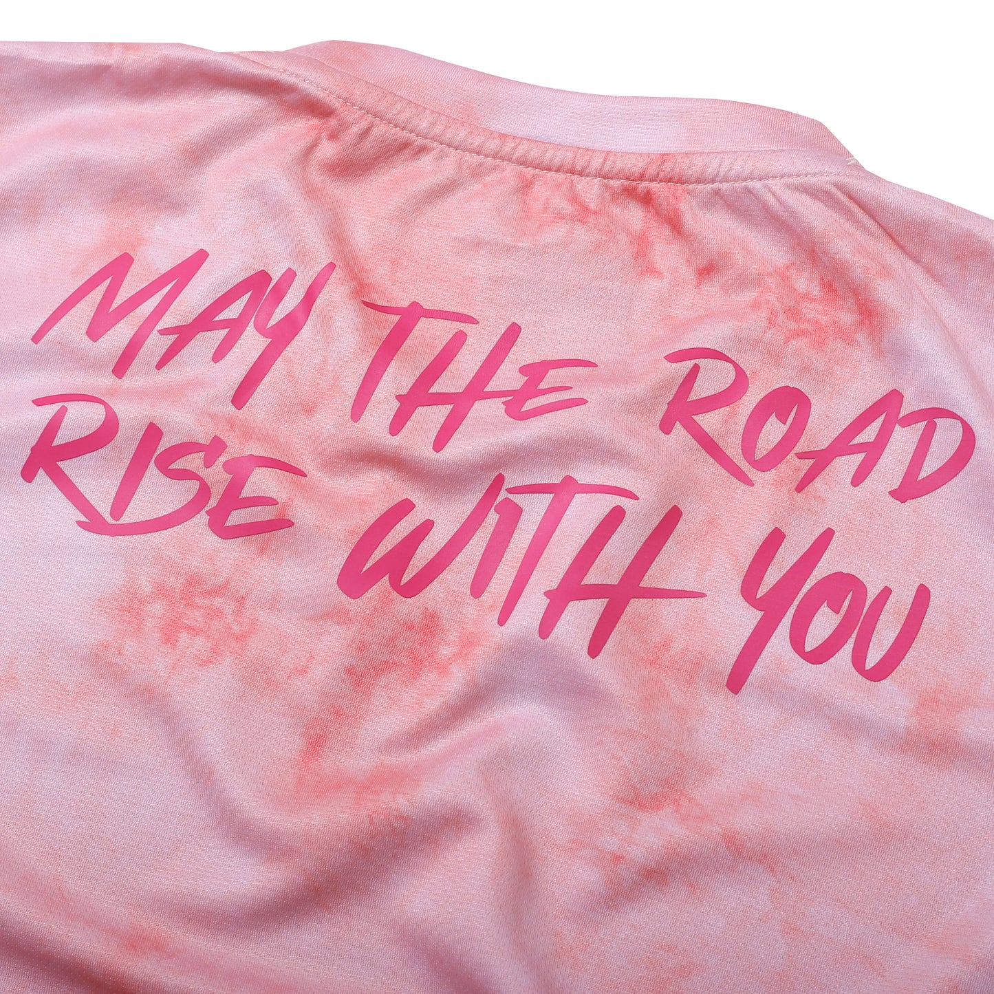 Women's Runner's High Zone Running Jersey - Tie Dye Pink