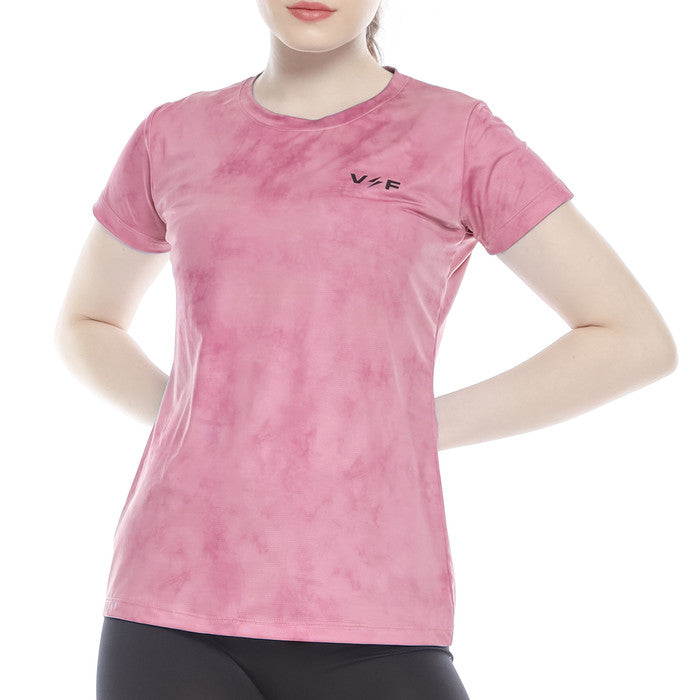 Women's Bolt Running Jersey Tie Dye Series - Pink