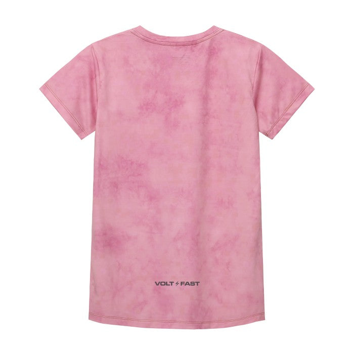 Women's Bolt Running Jersey Tie Dye Series - Pink